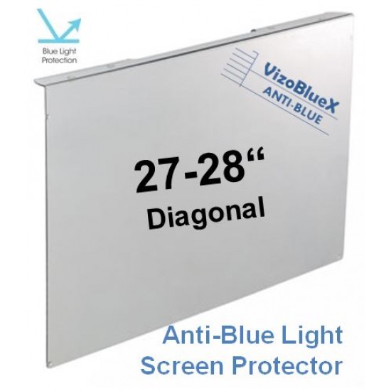27-28 inch VizoBlueX Anti-Blue Light Screen Protector for Computer Monitor (24.8 x 14.6 inch)